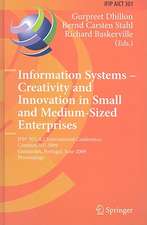 Information Systems -- Creativity and Innovation in Small and Medium-Sized Enterprises: IFIP WG 8.2 International Conference, CreativeSME 2009, Guimaraes, Portugal, June 21-24, 2009, Proceedings