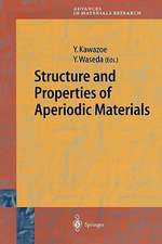 Structure and Properties of Aperiodic Materials