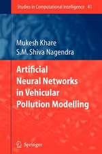 Artificial Neural Networks in Vehicular Pollution Modelling