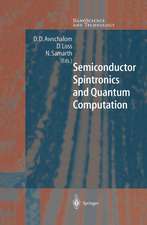 Semiconductor Spintronics and Quantum Computation