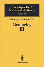 Geometry III: Theory of Surfaces