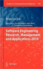 Software Engineering Research, Management and Applications 2010