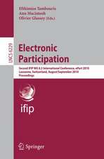 Electronic Participation: Second International Conference, ePart 2010, Lausanne, Switzerland, August 29 - September 2, 2010. Proceedings