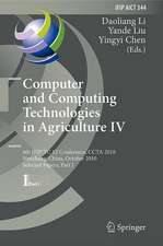 Computer and Computing Technologies in Agriculture IV: 4th IFIP TC 12 Conference, CCTA 2010, Nanchang, China, October 22-25, 2010, Selected Papers, Part I