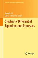 Stochastic Differential Equations and Processes: SAAP, Tunisia, October 7-9, 2010