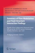 Summary of Flow Modulation and Fluid-Structure Interaction Findings