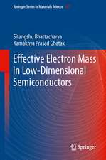 Effective Electron Mass in Low-Dimensional Semiconductors