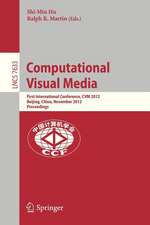 Computational Visual Media: First International Conference, CVM 2012, Beijing, China, November 8-10, 2012, Proceedings