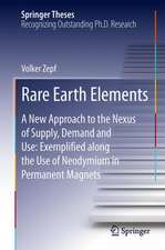 Rare Earth Elements: A New Approach to the Nexus of Supply, Demand and Use: Exemplified along the Use of Neodymium in Permanent Magnets