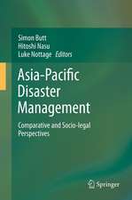 Asia-Pacific Disaster Management: Comparative and Socio-legal Perspectives