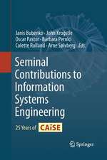 Seminal Contributions to Information Systems Engineering: 25 Years of CAiSE