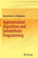 Approximation Algorithms and Semidefinite Programming