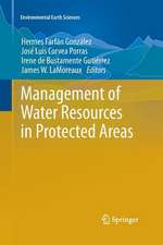 Management of Water Resources in Protected Areas