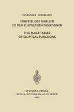 Fünfstellige Tabellen zu den Elliptischen Funktionen / Five Place Tables of Elliptical Functions: Dargestellt Mittels des Jacobischen Parameters q / Based on Jacobi’s Parameter q