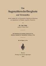 Das Augenzittern der Bergleute und Verwandtes: Bericht, vorgelegt der von der preussischen Regierung zur Erforschung des Augenzitterns der Bergleute eingesetzten Kommission