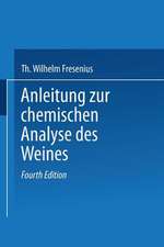 Anleitung zur chemischen Analyse des Weines