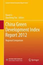 China Green Development Index Report 2012: Regional Comparison