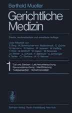 Gerichtliche Medizin: Teil 1: Tod und Sterben. Leichenuntersuchung. Spurenuntersuchung. Identifizierung. Todesursachen. Verkehrsmedizin. Teil 2: Toxikologie. Sexualpathologie. Forensische Gynäkologie. Vaterschaft