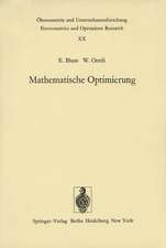 Mathematische Optimierung: Grundlagen und Verfahren