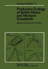 Production Ecology of British Moors and Montane Grasslands