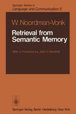 Retrieval from Semantic Memory