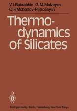 Thermodynamics of Silicates