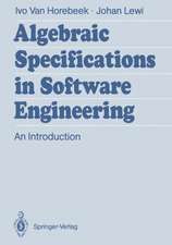 Algebraic Specifications in Software Engineering: An Introduction