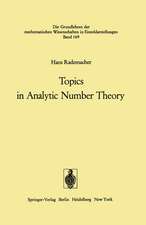 Topics in Analytic Number Theory