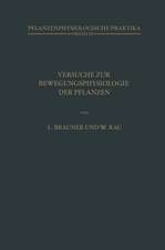 Versuche zur Bewegungsphysiologie der Pflanzen