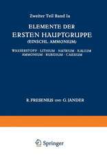 Elemente der Ersten Hauptgruppe; Einschl. Ammonium;: Wasserstoff - Lithium - Natrium - Kalium - Ammonium - Rubidium - Caesium