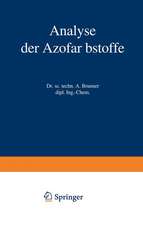 Analyse der Azofarbstoffe