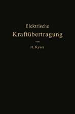 Die elektrische Kraftübertragung: II. Band: Die Leitungen, Generatoren, Akkumulatoren Schaltanlagen und Kraftwerkseinrichtungen