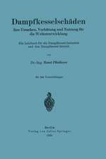 Dampfkesselschäden ihre Ursachen, Verhütung und Nutzung für die Weiterentwicklung: Ein Lehrbuch für die Dampfkessel-Industrie und den Dampfkessel-Betrieb