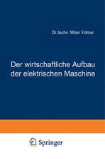 Der wirtschaftliche Aufbau der elektrischen Maschine