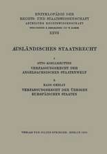 Ausländisches Staatsrecht: 1. Verfassungsrecht der Angelsächsischen Staatenwelt