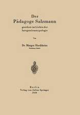 Der Pädagoge Salzmann: gesehen im Lichte der Integrationstypologie