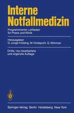 Interne Notfallmedizin: Programmierter Leitfaden für Praxis und Klinik