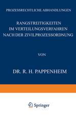 Rangstreitigkeiten im Verteilungsverfahren nach der Zivilprozessordnung