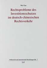 Gao, W: Rechtsprobleme des Investitionsschutzes