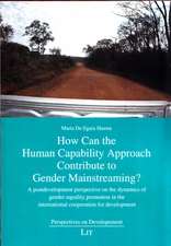 How Can the Human Capability Approach Contribute to Gender Mainstreaming?