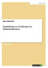 Empfehlung zur Gestaltung von Einkaufsauktionen