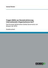 Tragen NGOs zur Demokratisierung internationaler Organisationen bei?