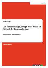 Das Sensemaking Konzept nach Weick am Beispiel der Bologna-Reform