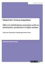 Effect of Carbohydrates and Amino Acids on Fermentative Production of Alpha Amylase