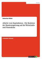 Abkehr vom Kapitalismus - Die Reaktion der Bundesregierung auf die Wirtschafts- und Finanzkrise