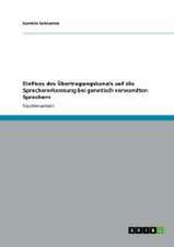 Einfluss des Übertragungskanals auf die Sprechererkennung bei genetisch verwandten Sprechern