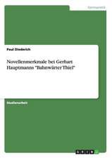 Novellenmerkmale bei Gerhart Hauptmanns 