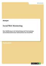 Social Web Monitoring