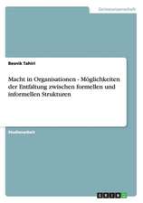 Macht in Organisationen - Möglichkeiten der Entfaltung zwischen formellen und informellen Strukturen