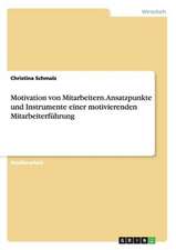 Motivation von Mitarbeitern. Ansatzpunkte und Instrumente einer motivierenden Mitarbeiterführung